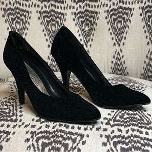 Leather Sparkle Stilettos